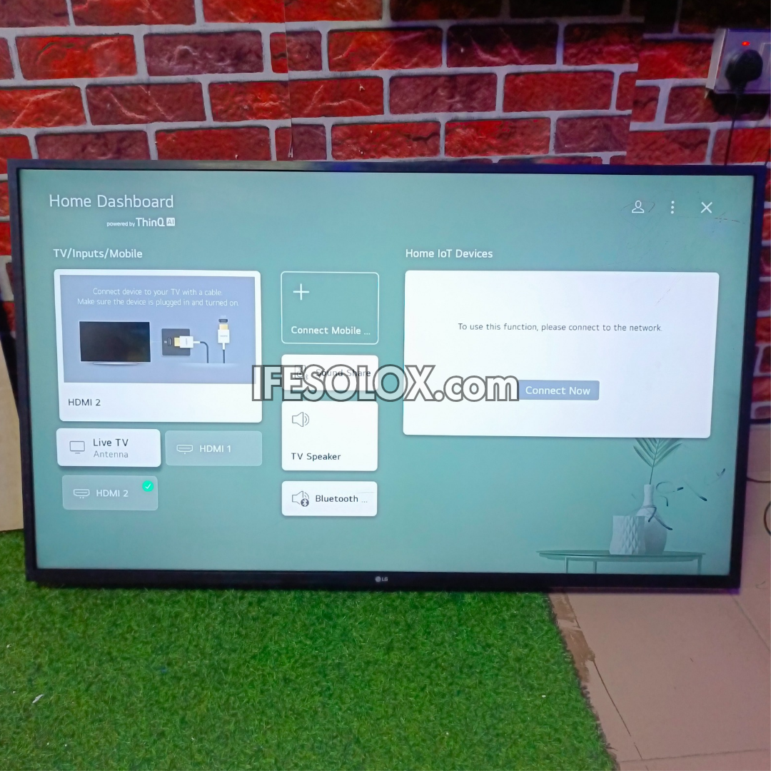 LG 50 inch 50UP75 ThinQ AI webOS 6.0 4K UHD HDR10 Pro Smart TV (Bluetooth, WiFi, AirPlay 2) - Foreign Used