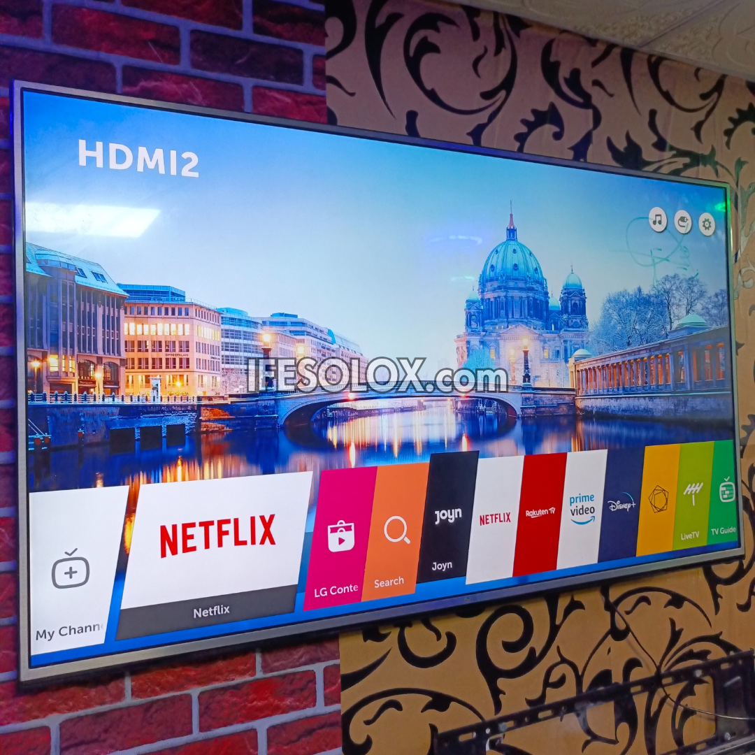 LG 55 Inch 55UH603 Series webOS Smart 4K UHD Active HDR TV (WiFi, Miracast, Netflix, YouTube) - Foreign Used
