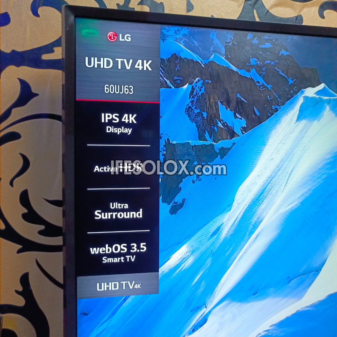 LG 60 Inch 60UJ630V AI ThinQ 4K UHD webOS Smart TV (Bluetooth, WiFi, Screen Mirroring) - Foreign Used
