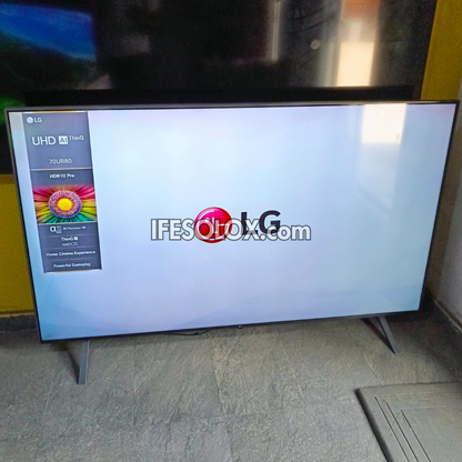LG 70 Inch 70UR80 Series AI Thinq webOS 4K UHD Smart TV (Active HDR, Bluetooth, WiFi, Miracast, AirPlay) - Foreign Used