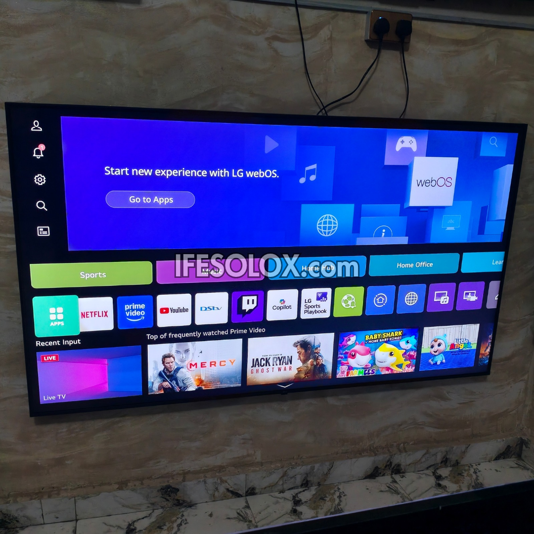 LG 75 Inch UR75 Series AI Thinq webOS25 4K UHD 2023 Frameless Smart TV - foreign used 