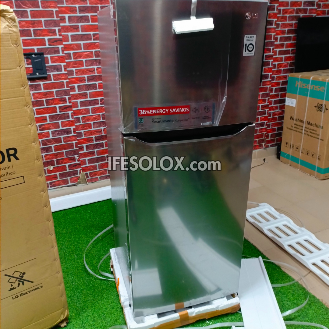 LG GL-C252SLBB 260L Smart Inverter Top-Freezer Double Door Refrigerator + 2 Years Warranty - Brand New