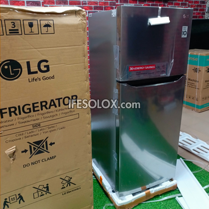 LG GL-C252SLBB 260L Smart Inverter Top-Freezer Double Door Refrigerator + 2 Years Warranty - Brand New