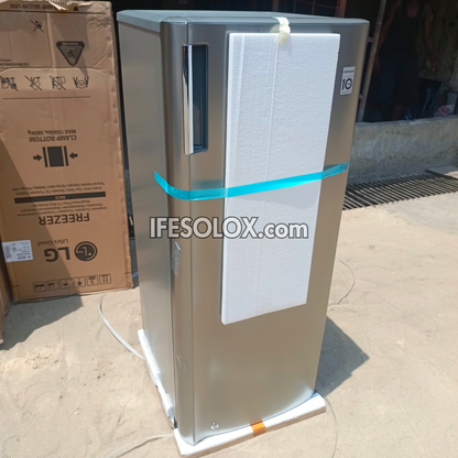 LG GN-304SL 168L Turbo Freeze Smart Inverter Upright Freezer (Silver) with Low Voltage Stability - Brand New