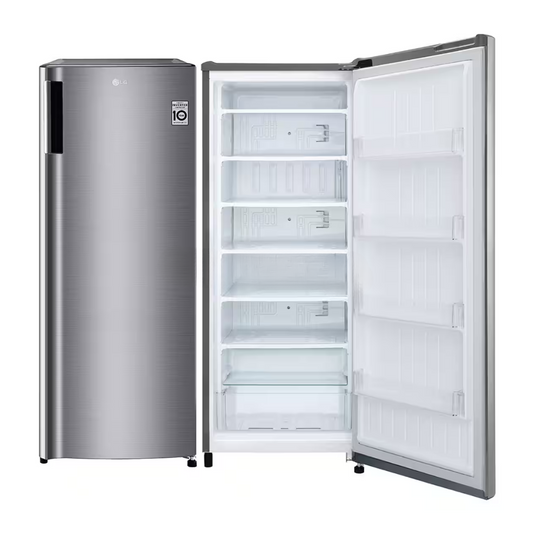 Congélateur vertical intelligent à onduleur Turbo Freeze de 168 L de LG GN-304SL (argent) avec stabilité à basse tension - Tout neuf