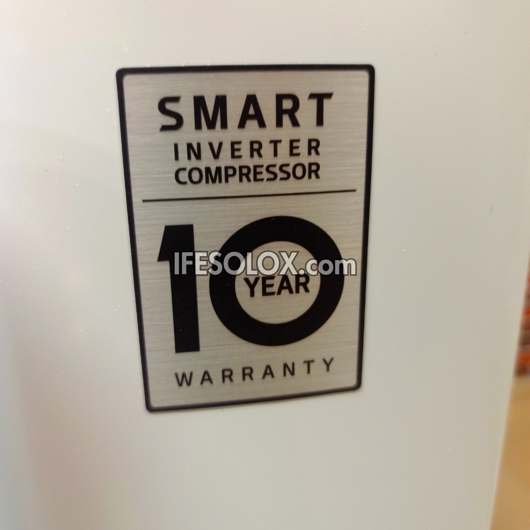 LG GN-304SQ 168L Turbo Freeze Smart Inverter Upright Freezer (White) with Low Voltage Stability - Brand New