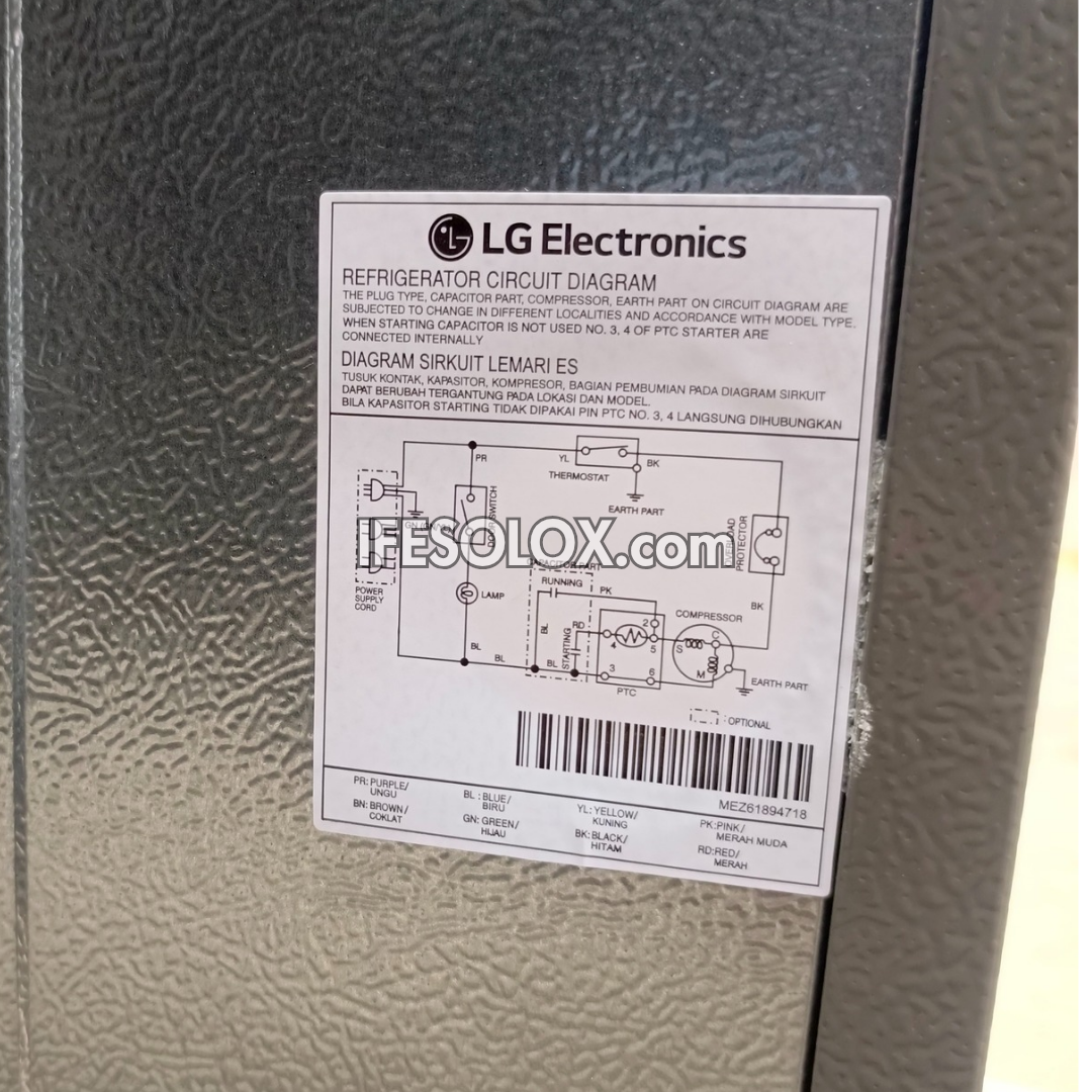 Réfrigérateur LG GN-Y201SLBB 169L Smart Inverter Simple Porte + 2 Ans de Garantie - Neuf 