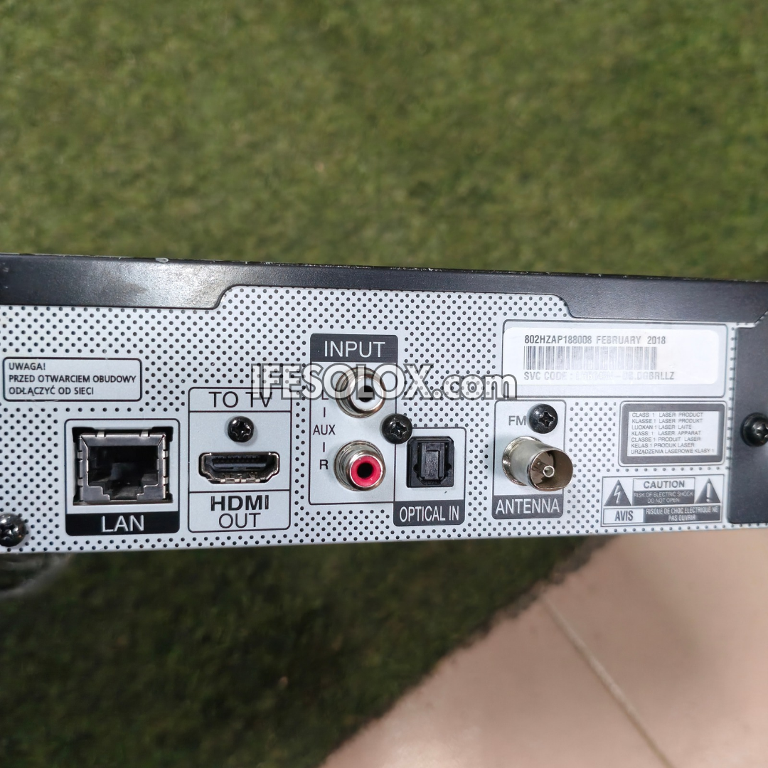 LG LHB645 5.1Ch 1000Watts Bluetooth Blu-ray 3D DVD Home Theater Machine Head (USB, FM, Aux, Optical in) - Foreign Used
