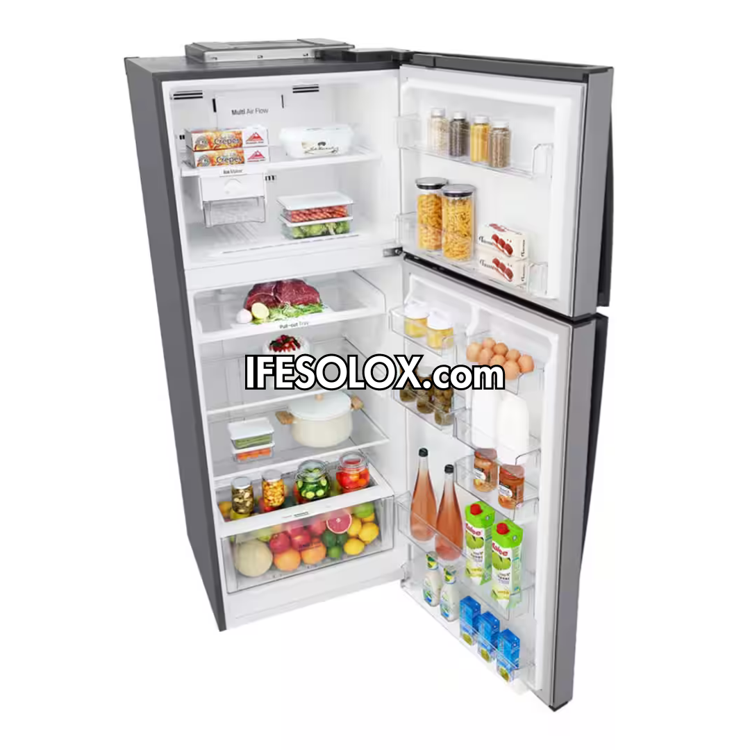 LG GL-T502HLCL 438L Smart Inverter Top-Freezer Double Door Refrigerator with Water Dispenser + 2 Years Warranty - Brand New
