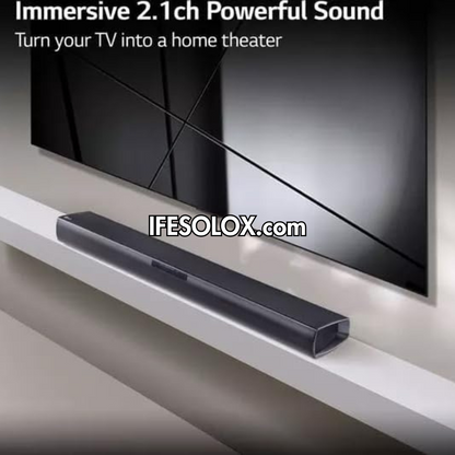 LG SQC1 2.1Ch 160W Bluetooth Sound Bar with Wireless Subwoofer - Brand New