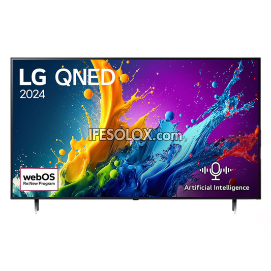 LG 75 Inch QNED80 Series, Quantum Dot, NanoCell and Mini-LED webOS Smart 4K QNED TV + 2 Years Warranty - Brand New