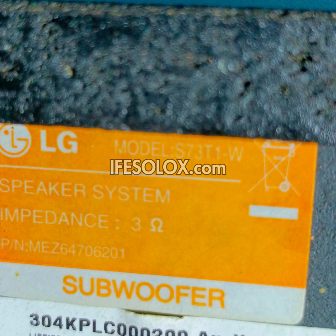 LG S73T1-W 3 ohms Home Theater Passive Subwoofer - Foreign Used