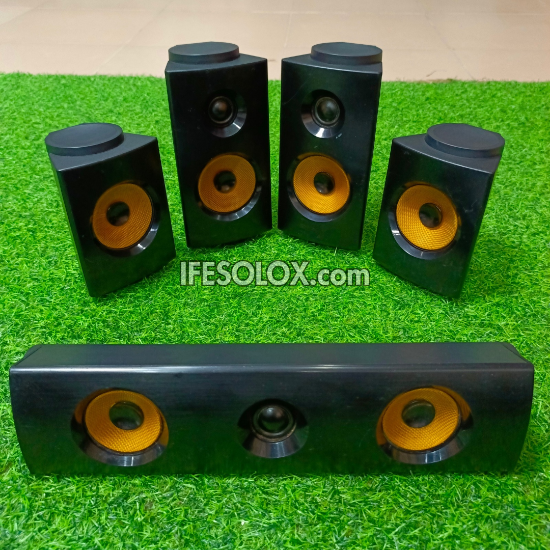 LG S75B1-F, S75B1-S 4Ohms Home Theater Surround Speakers Complete Set - Foreign Used