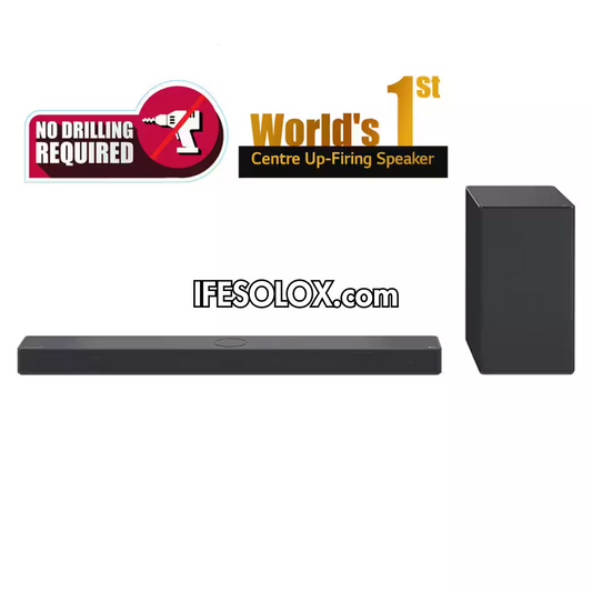 LG SC9S 3.1.3Ch 400W Triple Up-Firing 4K Sound Bar + IMAX Enhance, AI and OLED TV Compatibility - Brand New