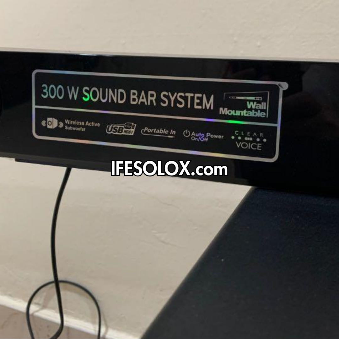 LG NB3520A 2.1Ch 300W High Resolution Bluetooth Sound Bar with Wireless Subwoofer - Foreign Used