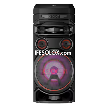 LG XBOOM RNC7 Super Bass Blast Bluetooth HiFi Home Theater + Karaoke Mic & Guitar Input, DJ App - Brand New