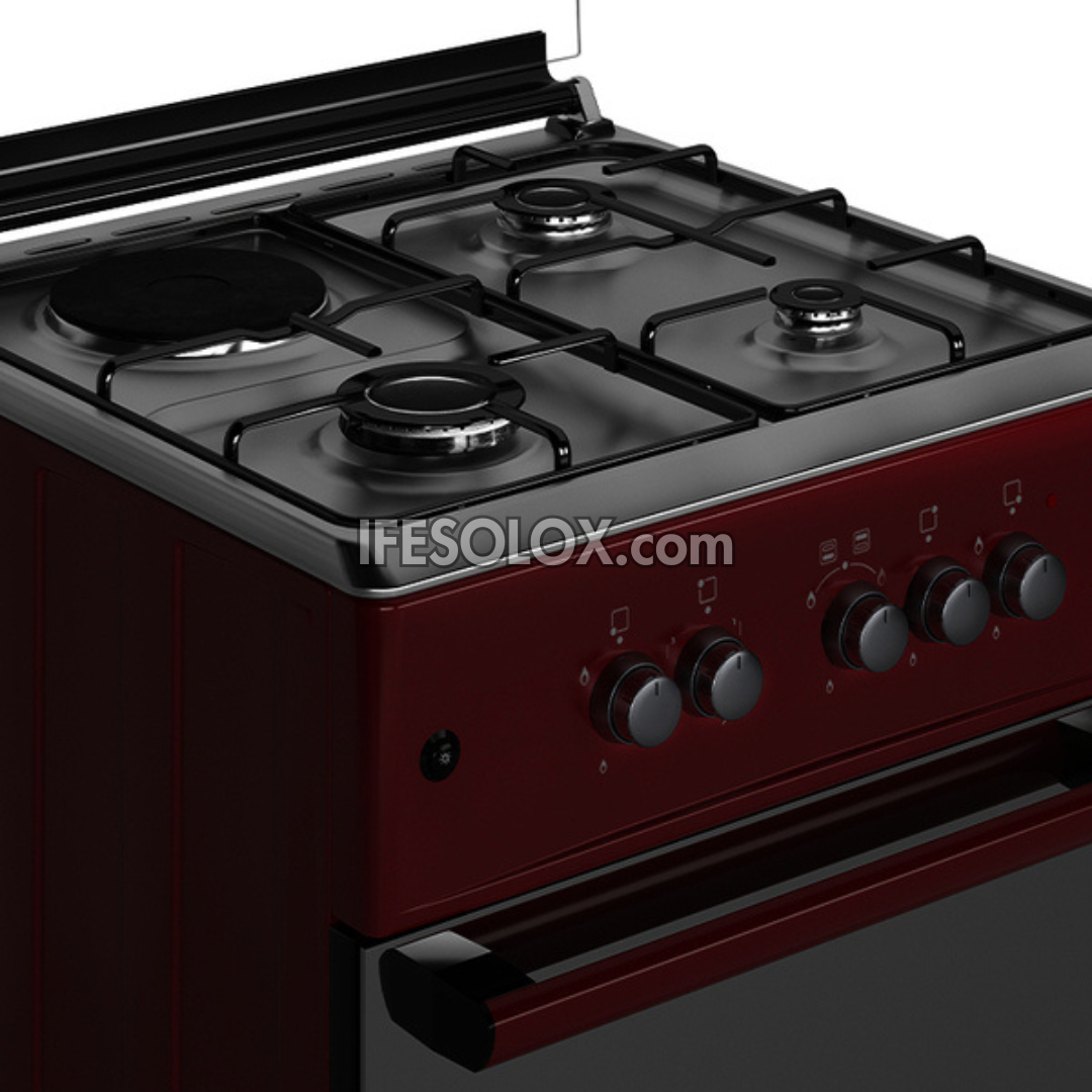 MAXI 60x60 Oven Gas Cooker with 3 Gas Burners and 1 Electric Plate - Brand New