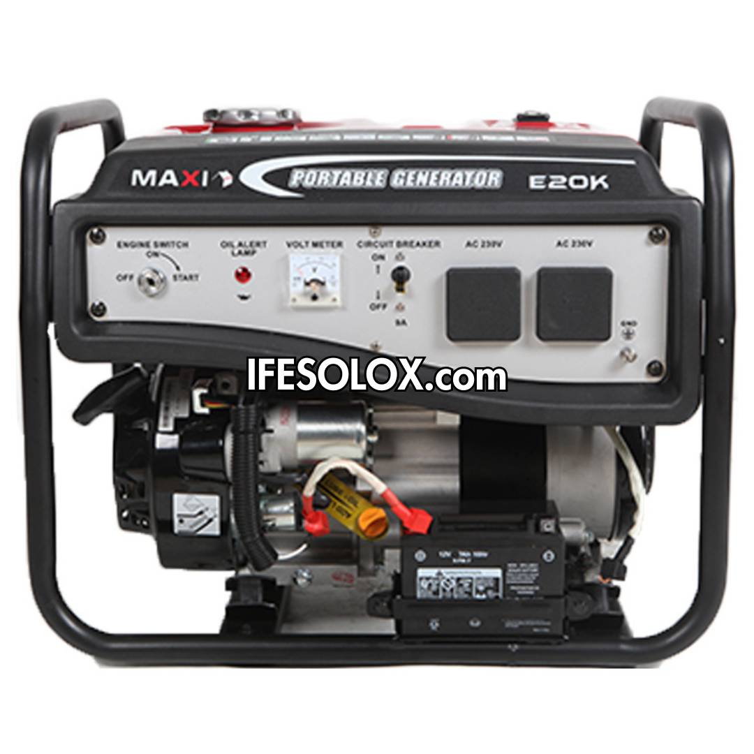 MAXI E20K 2.5KVA Pure Copper Key Start Gasoline Generator - Brand New