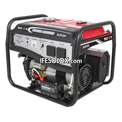 MAXI E20K 2.5KVA Pure Copper Key Start Gasoline Generator - Brand New