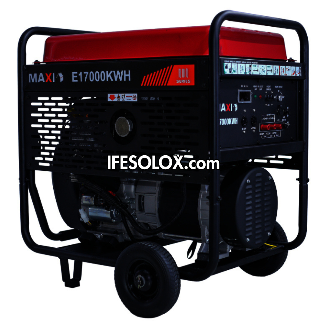 MAXI E17000KWH 21.25KVA Pure Copper Key Start Gasoline Generator with 3 PHASES - Brand New
