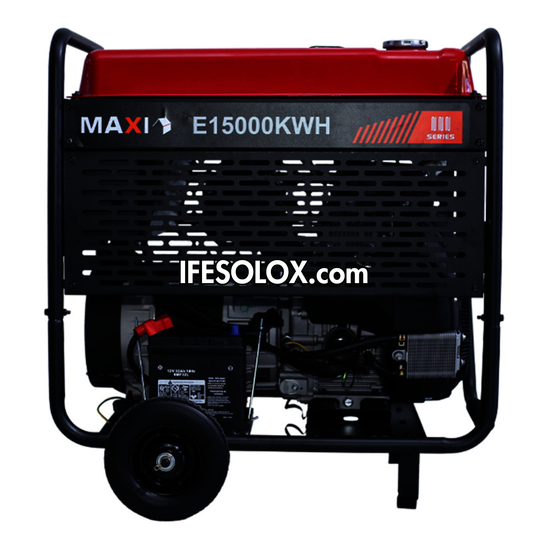 MAXI E15000KWH 18.75KVA Pure Copper Key Start Gasoline Generator with 3 PHASES - Brand New