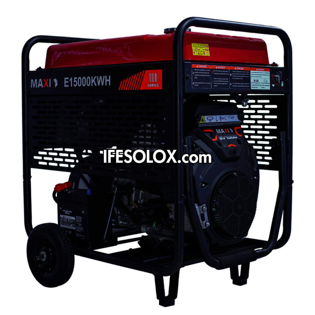 MAXI E15000KWH 18.75KVA Pure Copper Key Start Gasoline Generator with 3 PHASES - Brand New