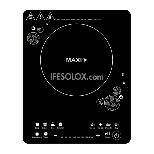 MAXI Induction Cooker with Single Cooktop, Touch Sensor, LCD Display - Brand New