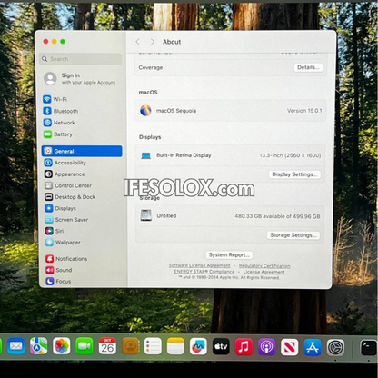 MacBook Pro 2020 13.3" Retina Display Laptop with Intel Core i5 10th Gen, 16GB DDR4 RAM, 512GB SSD - Foreign Used