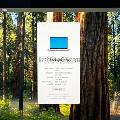 MacBook Pro 2020 13.3" Retina Display Laptop with Intel Core i5 10th Gen, 16GB DDR4 RAM, 512GB SSD - Foreign Used