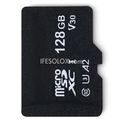 Micro SDXC 128GB Memory Card (A2, U3) with Full Size SD Adapter - Brand New