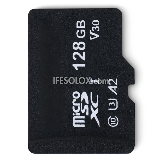 Micro SDXC 128GB Memory Card (A2, U3) with Full Size SD Adapter - Brand New