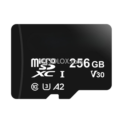 Micro SDXC 256GB Memory Card (A2, U3) with Full Size SD Adapter - Brand New