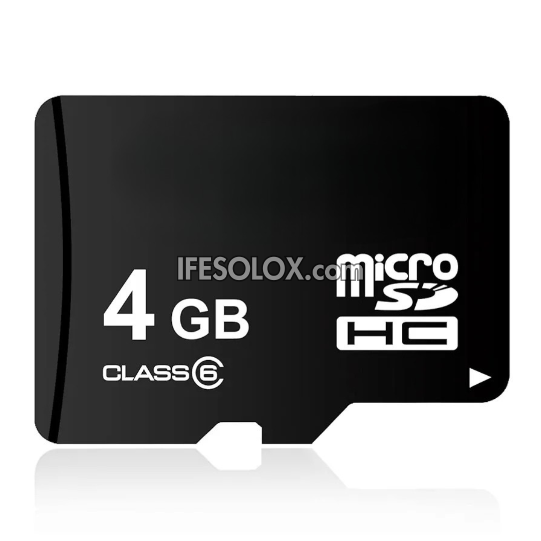 Micro SD 4GB Memory Card with Full Size SD Adapter - Brand New