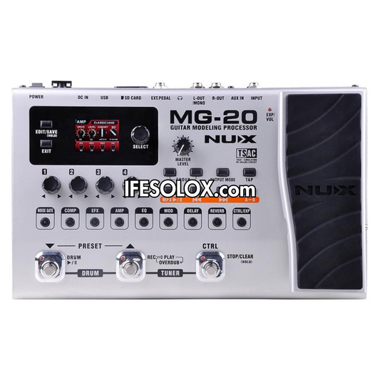 NUX MG-20 Guitar Multi-Effects Pedal Processor with USB Audio Interface - Brand New