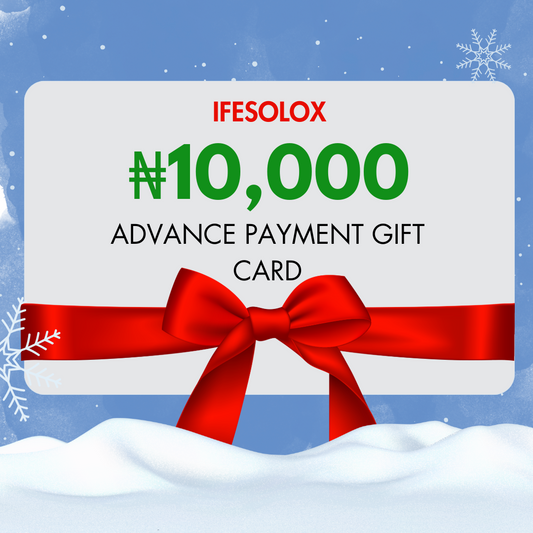 IFESOLOX 10,000 naira Advance Payment Gift Card