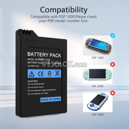 PSP 3.6V 3600mAh Battery for Sony PSP 1000 only