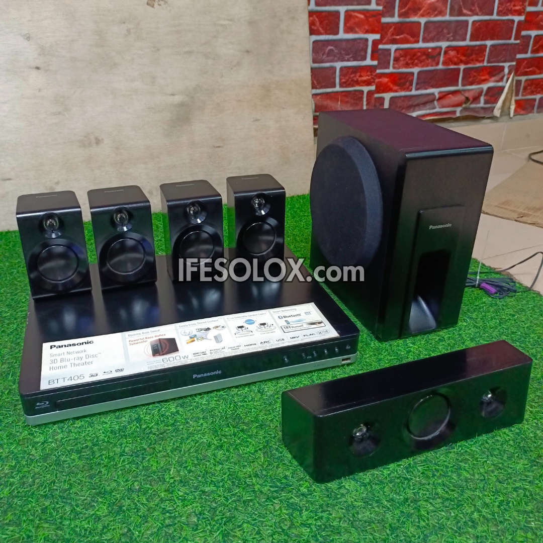 Panasonic SC-BTT405 5.1Ch 600Watts Smart Bluetooth Blu-ray 3D DVD Home Cinema System (Built-in WiFi) - London Used