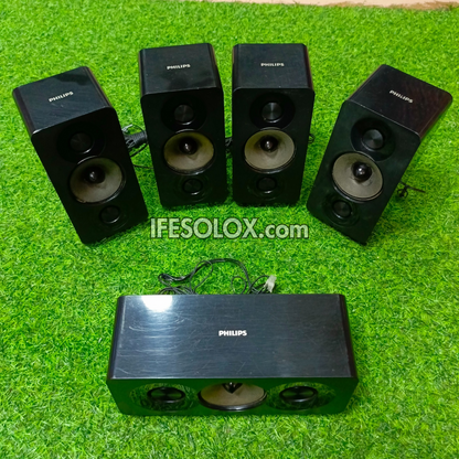 Philips HTB3510, HTB4510 3Ohms Home Theater Surround Speakers Complete Set - Foreign Used