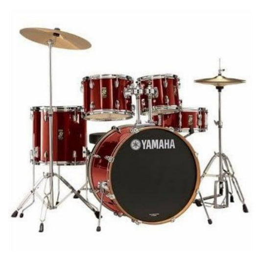 Yamaha 5-piece Complete Drum Set (Wine Red) - Brand New