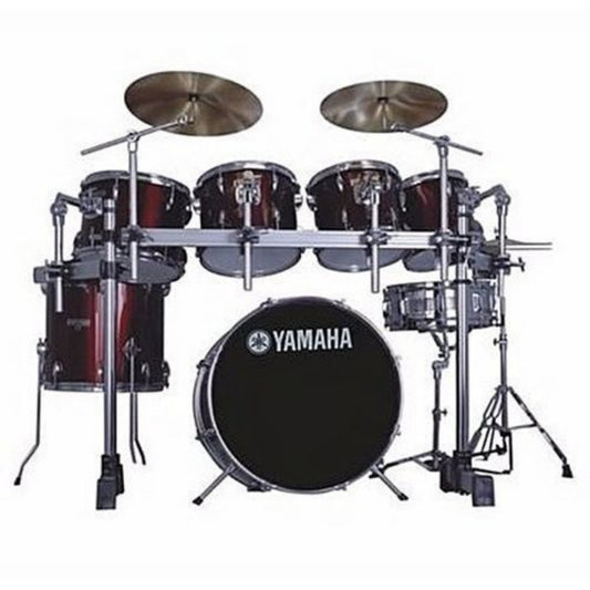 Yamaha 7-piece Complete Drum Set (laser red) - Brand New