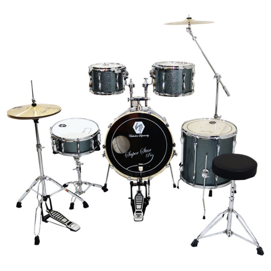 Virgin Sound SUPERSTAR 5-piece Professional Complete Drum Set - Brand New