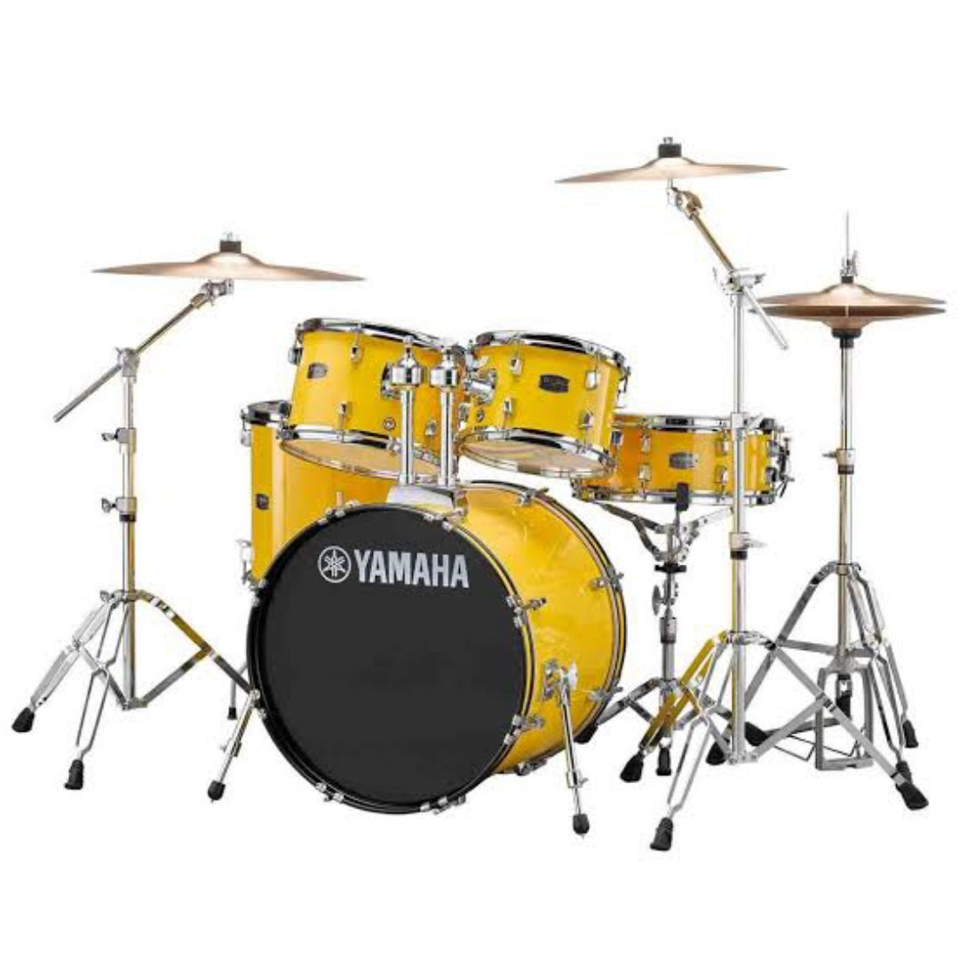 Yamaha Rydeen 5-piece Double Tom Complete Drum Set (Mellow Yellow) - Brand New