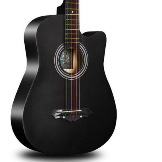 Classic 38" Black Single cut Acoustic Guitar - Brand New
