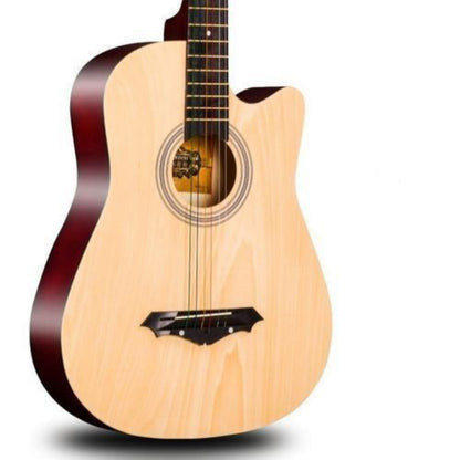 Classic 38" Brown Single-cut Acoustic Guitar - Brand New