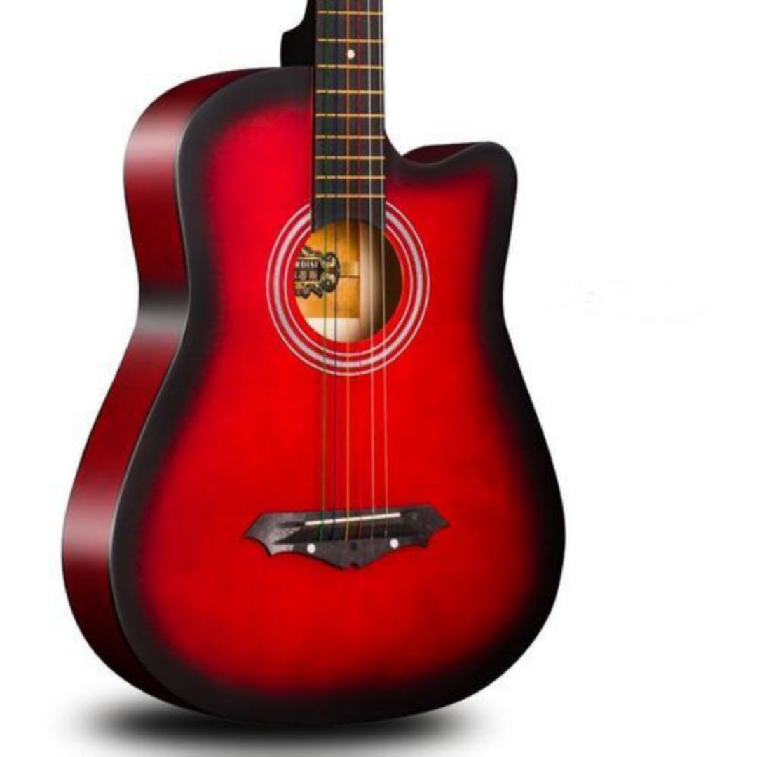 Classic 38" Redburst Single-cut Acoustic Guitar - Brand New