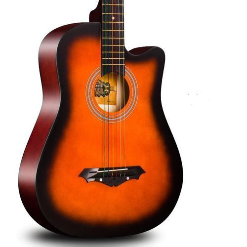 Classic 38" Sunburst single-cut Acoustic Guitar - Brand New