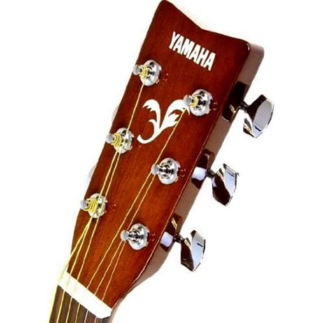 Yamaha 38" F310 Natural Steel String Full Size Acoustic Guitar - neck view