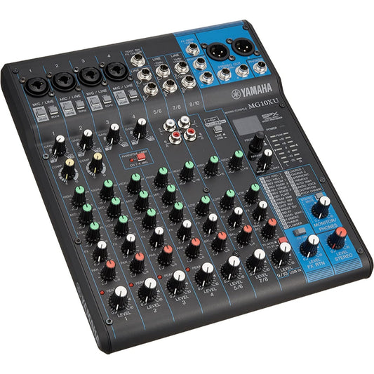 Yamaha MG10XU 10-Channel Powered Stereo Mixer With USB Interface and Effects - Brand New