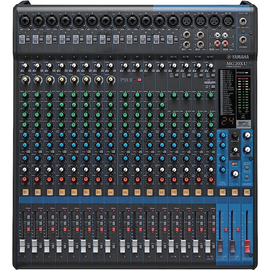 Yamaha MG20XU 20-Channel Powered Mixer With USB Interface and Effects - Brand New