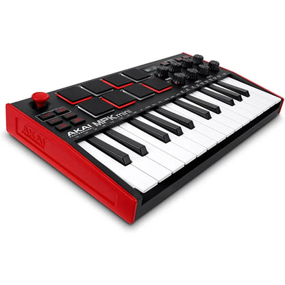 AKAI Professional MPK Mini MK3 25-Keys USB MIDI Keyboard Controller (8 Backlit Drum Pads and 8 Rotary Knobs) - Brand New